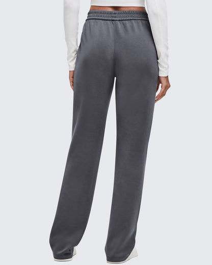 Pantalones de chándal de pernera ancha con cintura elástica Smoofit altos