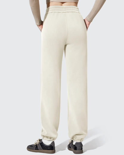 Pantalones de chándal de cintura alta forrados de felpa Smoofit