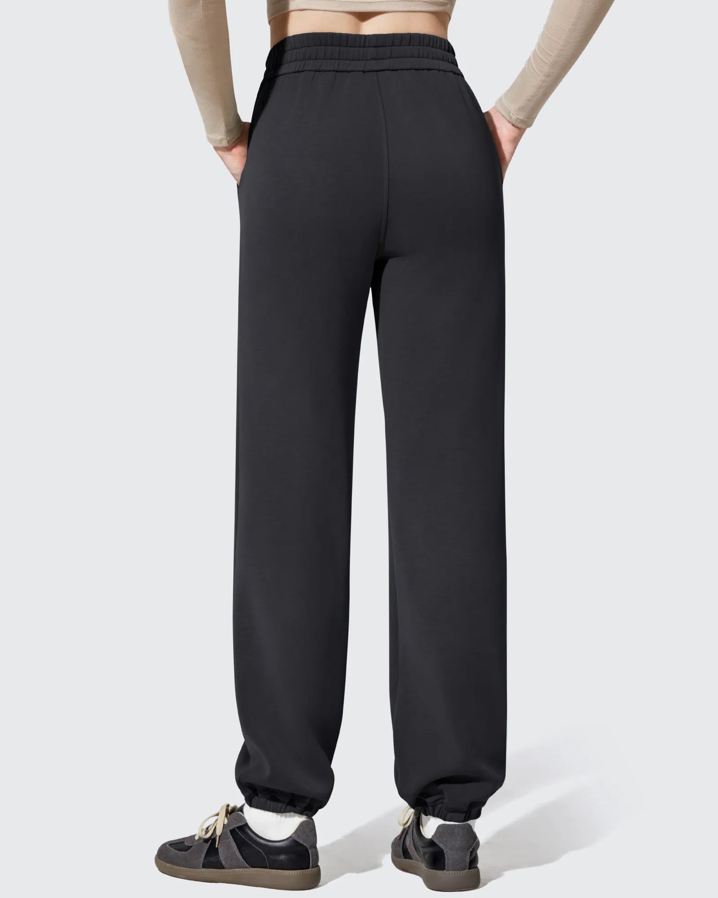 Pantalones de chándal de cintura alta forrados de felpa Smoofit