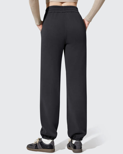 Pantalones de chándal de cintura alta forrados de felpa Smoofit