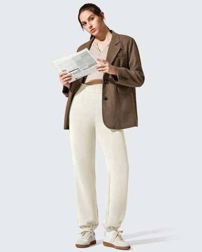 Pantalones de chándal de cintura alta forrados de felpa Smoofit