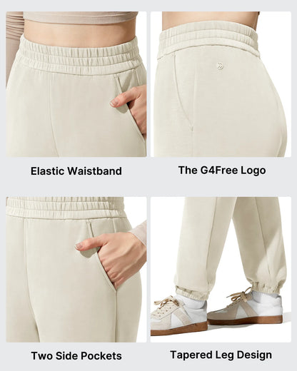 Pantalones de chándal de cintura alta forrados de felpa Smoofit