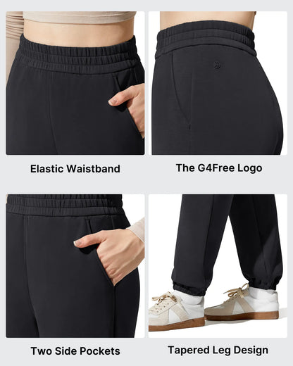 Pantalones de chándal de cintura alta forrados de felpa Smoofit