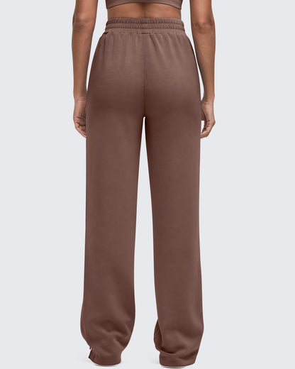 Pantalón de chándal Smoofit de pernera ancha, talle alto y aberturas laterales