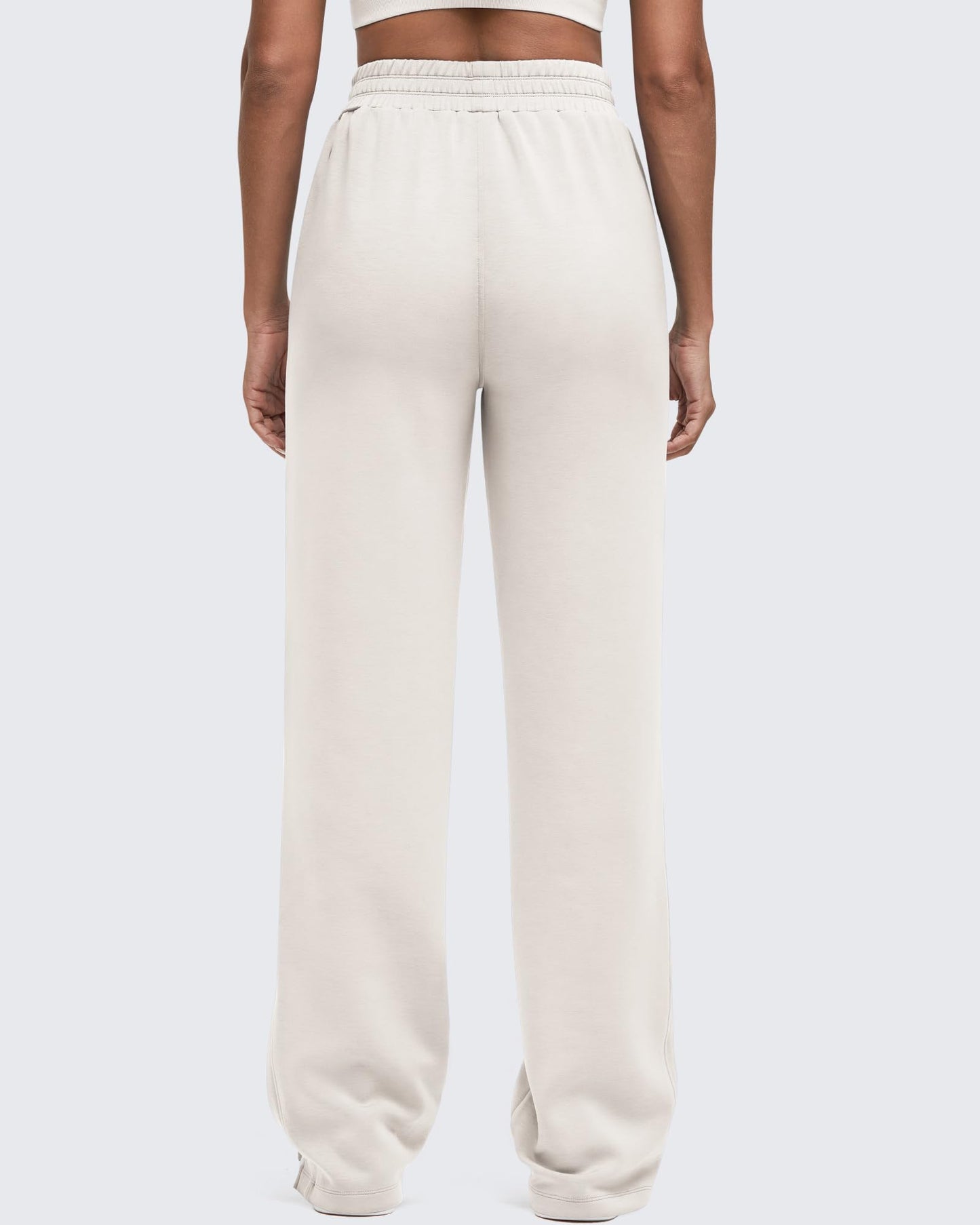 Pantalón de chándal Smoofit de pernera ancha, talle alto y aberturas laterales