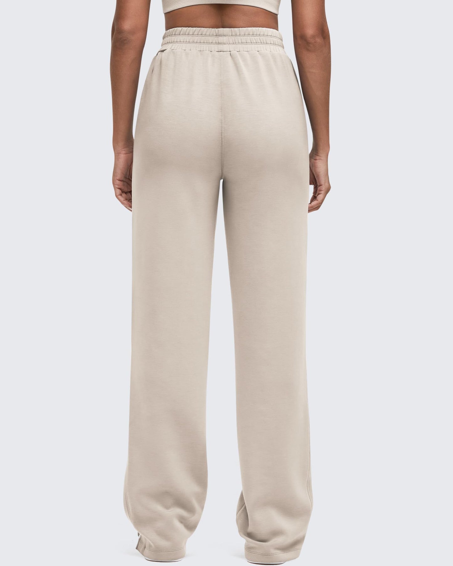 Pantalón de chándal Smoofit de pernera ancha, talle alto y aberturas laterales
