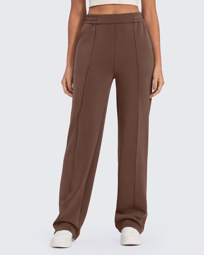 Pantalón Smoofit de vestir de talle alto y holgado, talla alta
