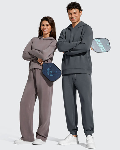Pantalones de chándal térmicos con cordón y forro polar para hombre Smoofit