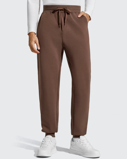 Pantalones de chándal térmicos con cordón y forro polar para hombre Smoofit