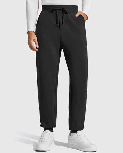 Pantalones de chándal térmicos con cordón y forro polar para hombre Smoofit