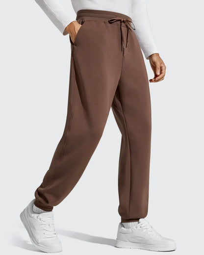 Pantalones de chándal térmicos con cordón y forro polar para hombre Smoofit