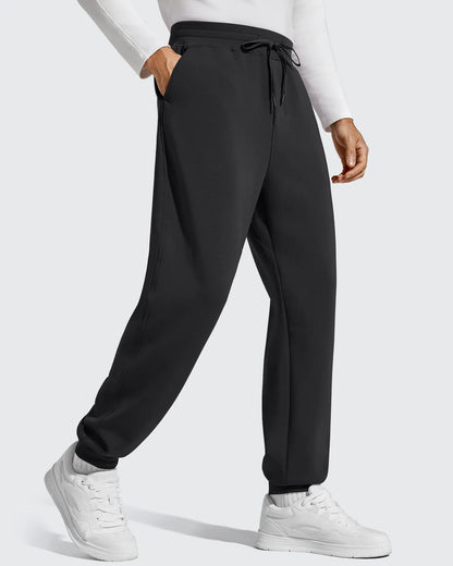 Pantalones de chándal térmicos con cordón y forro polar para hombre Smoofit