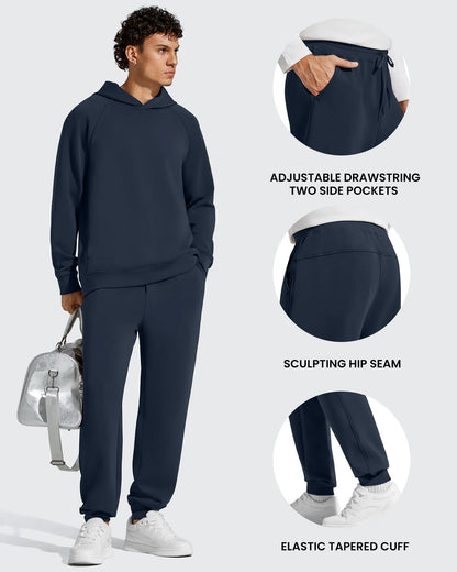 Pantalones de chándal térmicos con cordón y forro polar para hombre Smoofit