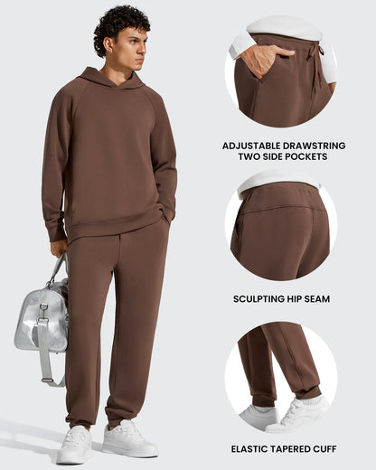 Pantalones de chándal térmicos con cordón y forro polar para hombre Smoofit