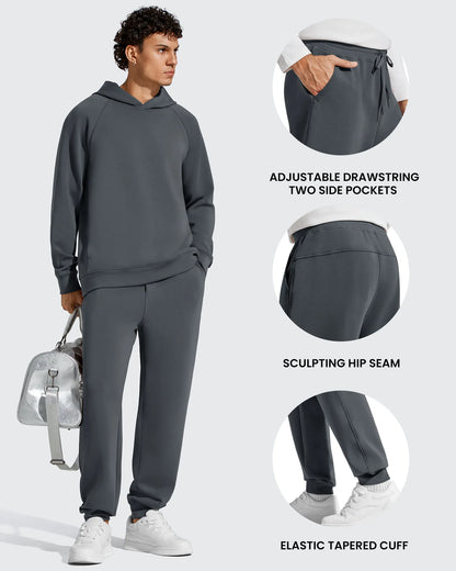 Pantalones de chándal térmicos con cordón y forro polar para hombre Smoofit