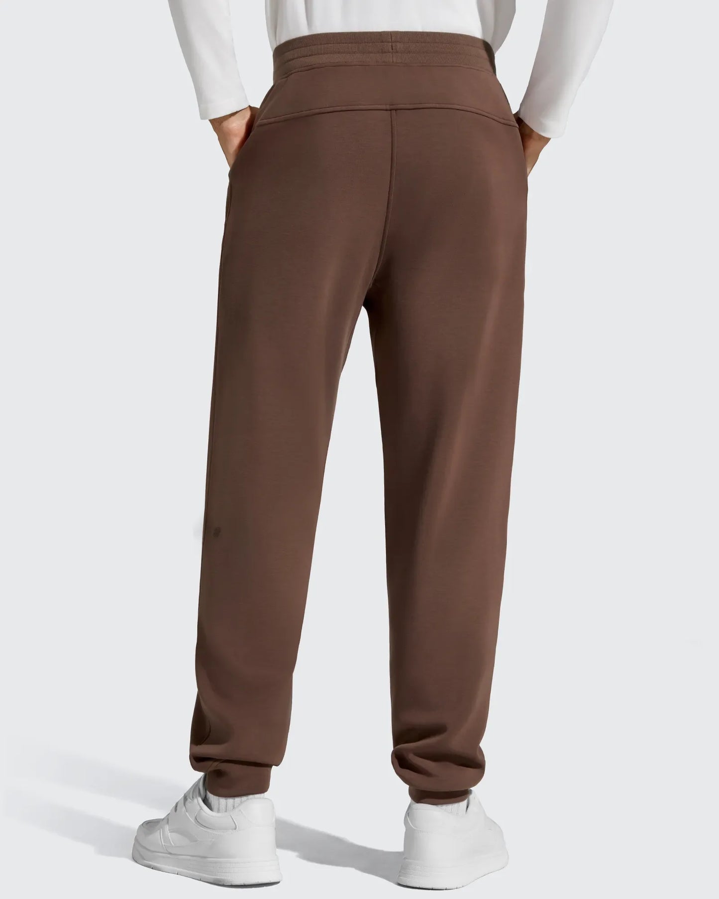 Pantalones de chándal térmicos con cordón y forro polar para hombre Smoofit