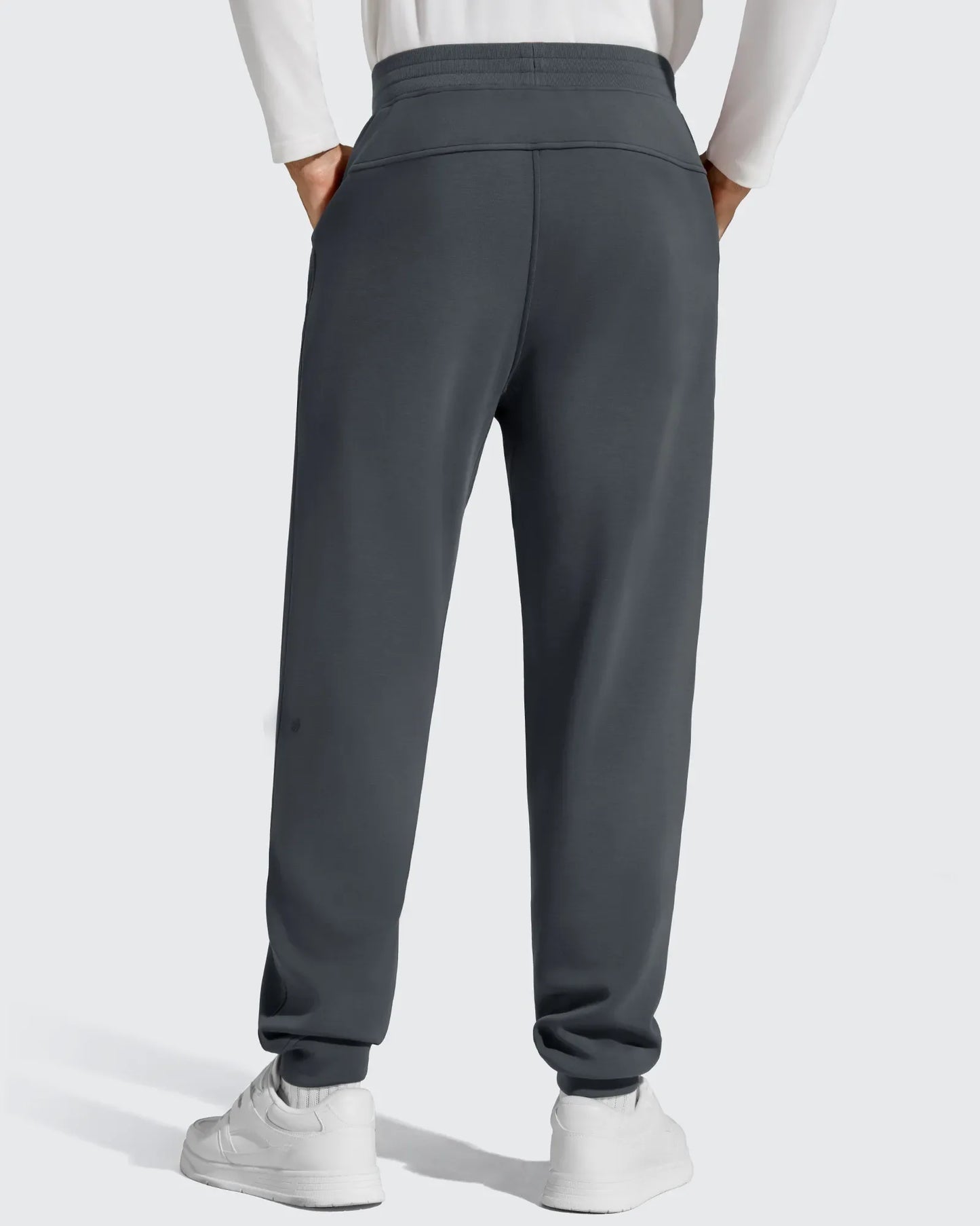 Pantalones de chándal térmicos con cordón y forro polar para hombre Smoofit