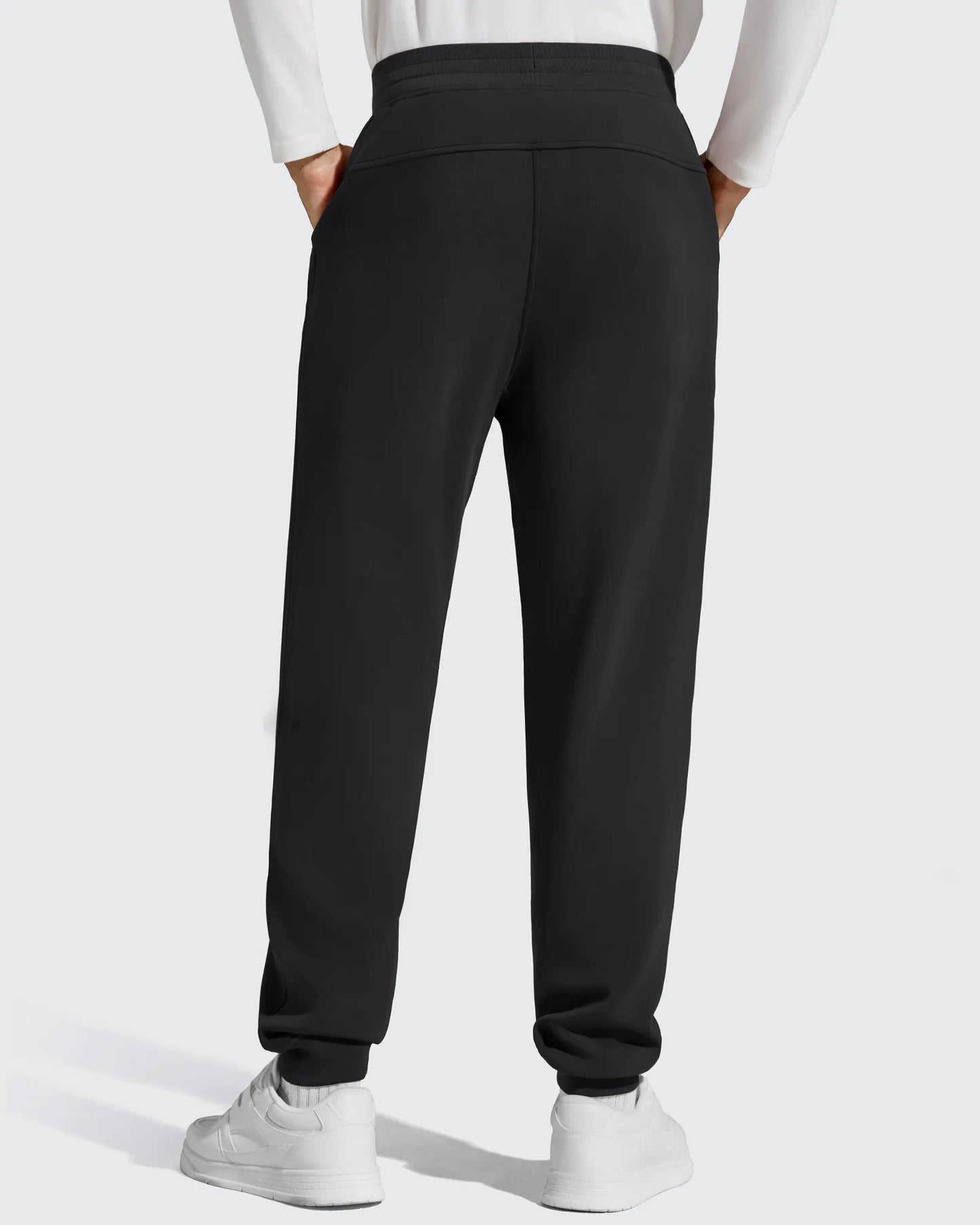 Pantalones de chándal térmicos con cordón y forro polar para hombre Smoofit
