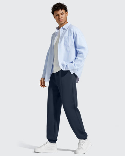 Pantalones de chándal térmicos con cordón y forro polar para hombre Smoofit