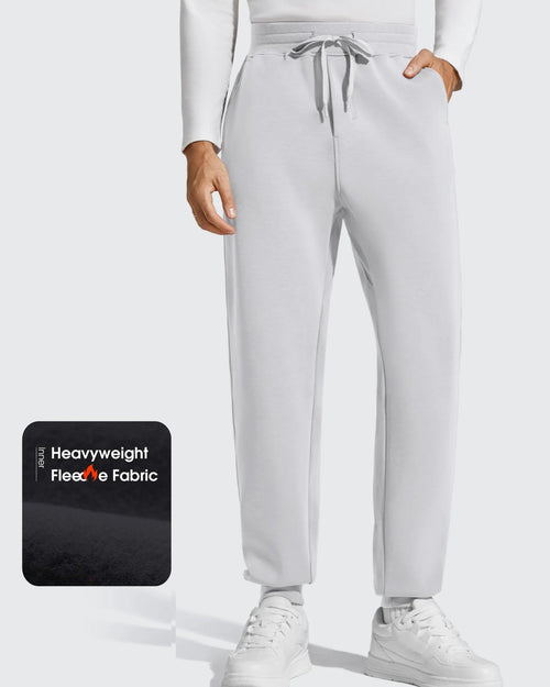 Pantalones de chándal térmicos con cordón y forro polar para hombre Smoofit