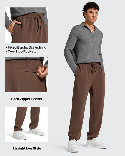 Pantalones de chándal térmicos con cordón y forro polar para hombre Smoofit
