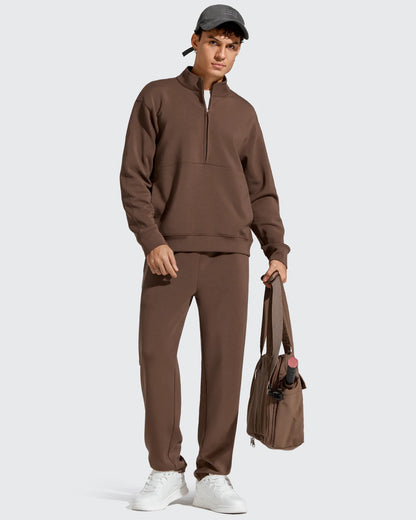 Pantalones de chándal térmicos con cordón y forro polar para hombre Smoofit