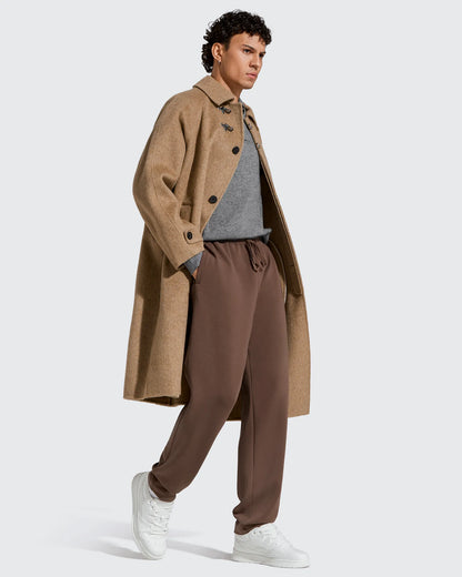 Pantalones de chándal térmicos con cordón y forro polar para hombre Smoofit