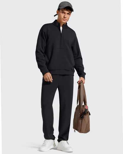Pantalones de chándal térmicos con cordón y forro polar para hombre Smoofit