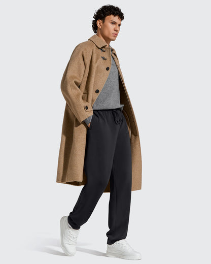 Pantalones de chándal térmicos con cordón y forro polar para hombre Smoofit