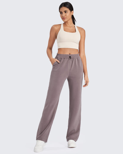 Pantalones deportivos de pierna ancha y tiro medio Smoofit Regulares