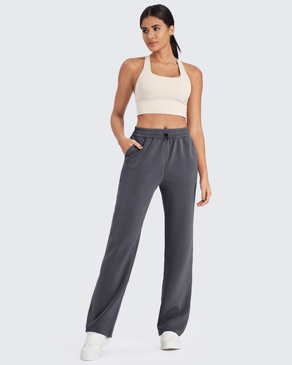 Pantalones deportivos Smoofit de pernera ancha de talle medio para petite