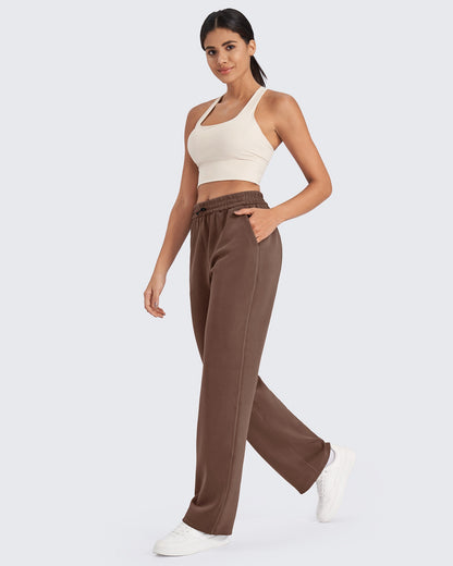 Pantalones deportivos de pierna ancha y tiro medio Smoofit Regulares