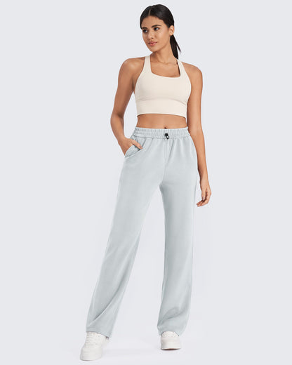Pantalones deportivos de pierna ancha y tiro medio Smoofit Regulares