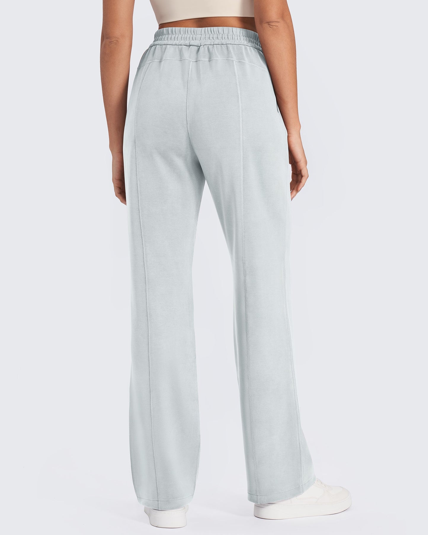 Pantalones deportivos de pierna ancha y tiro medio Smoofit Regulares