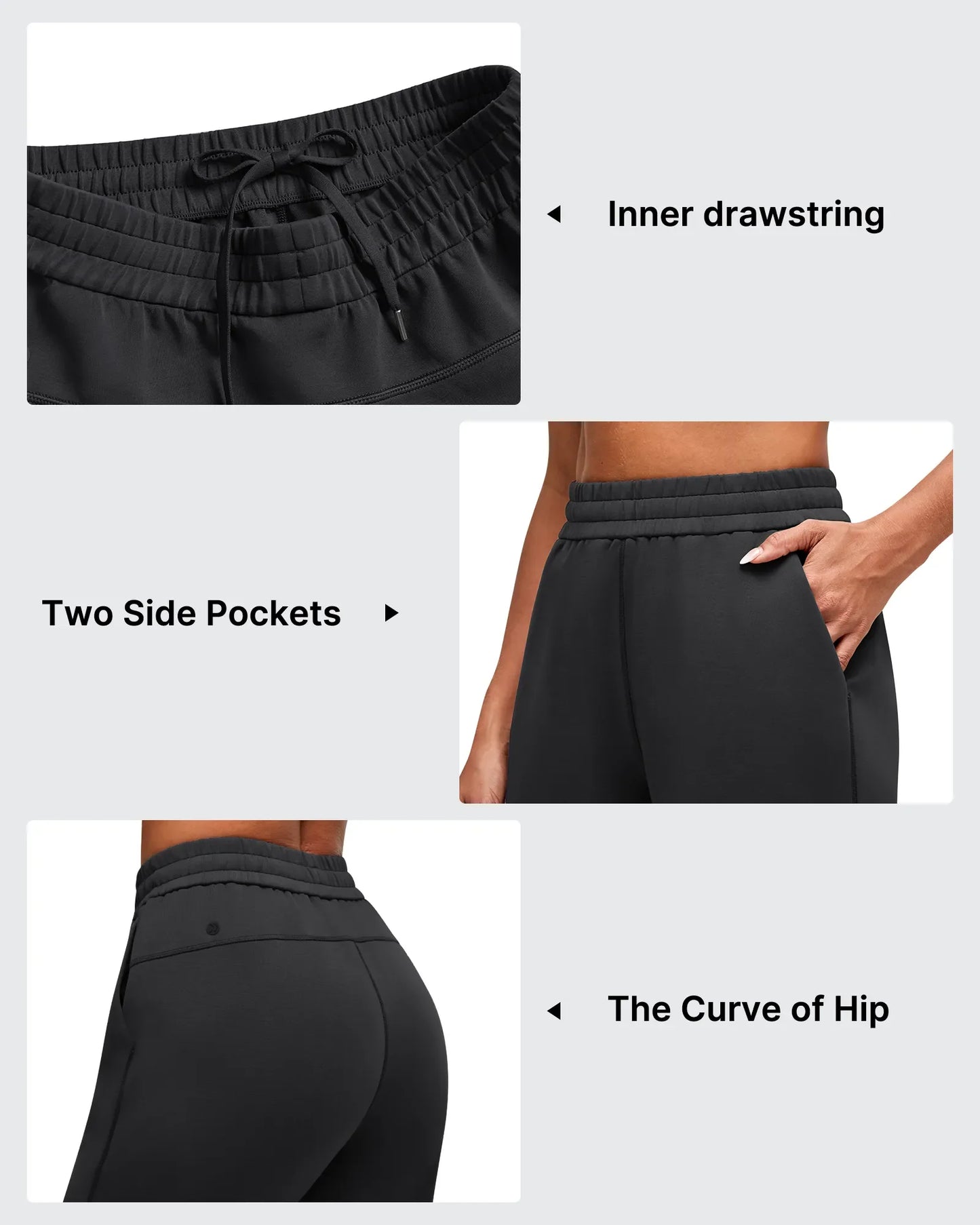 Pantalones deportivos Smoofit Modal con ajuste de cordón interno en el dobladillo