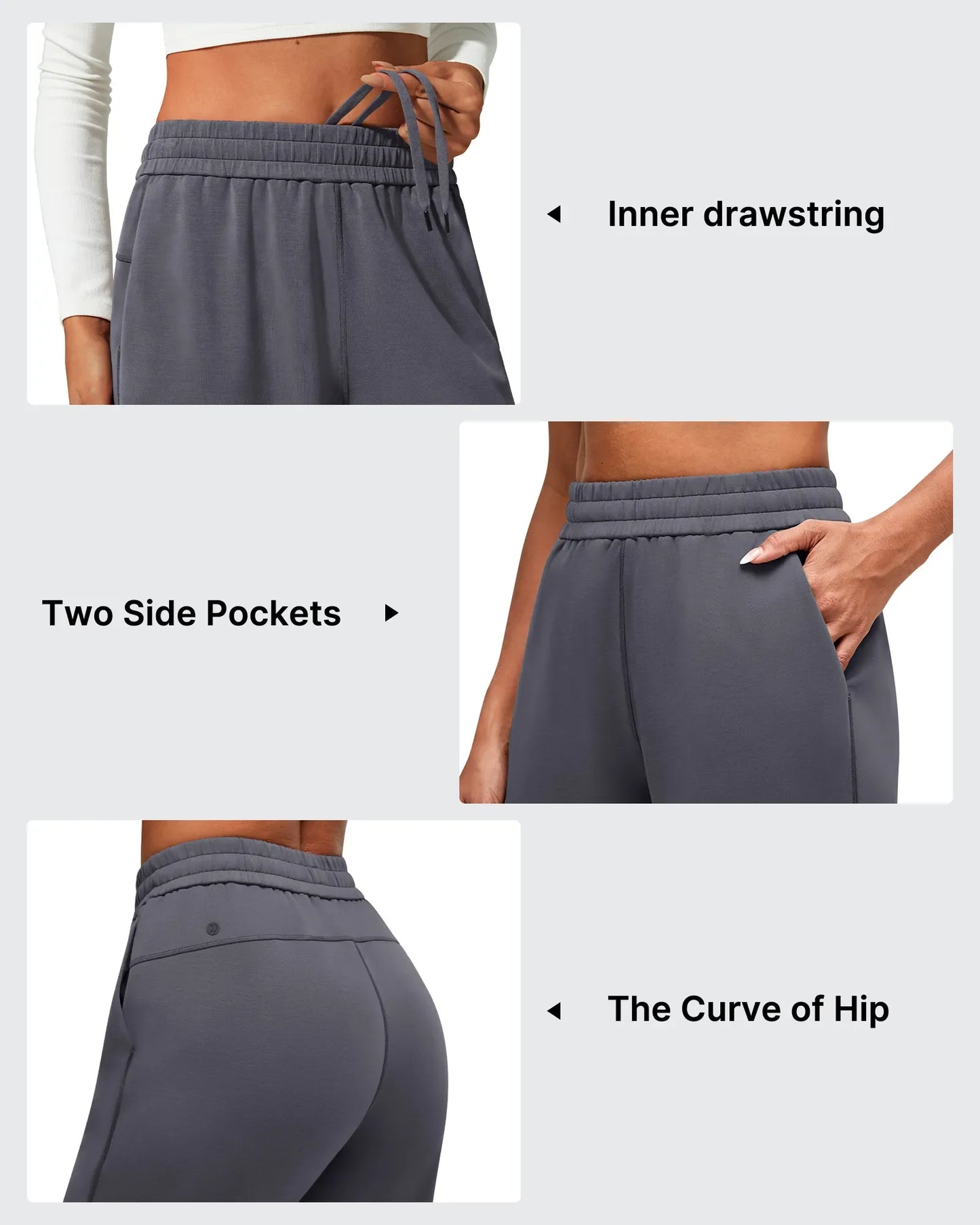 Pantalones deportivos Smoofit Modal con ajuste de cordón interno en el dobladillo