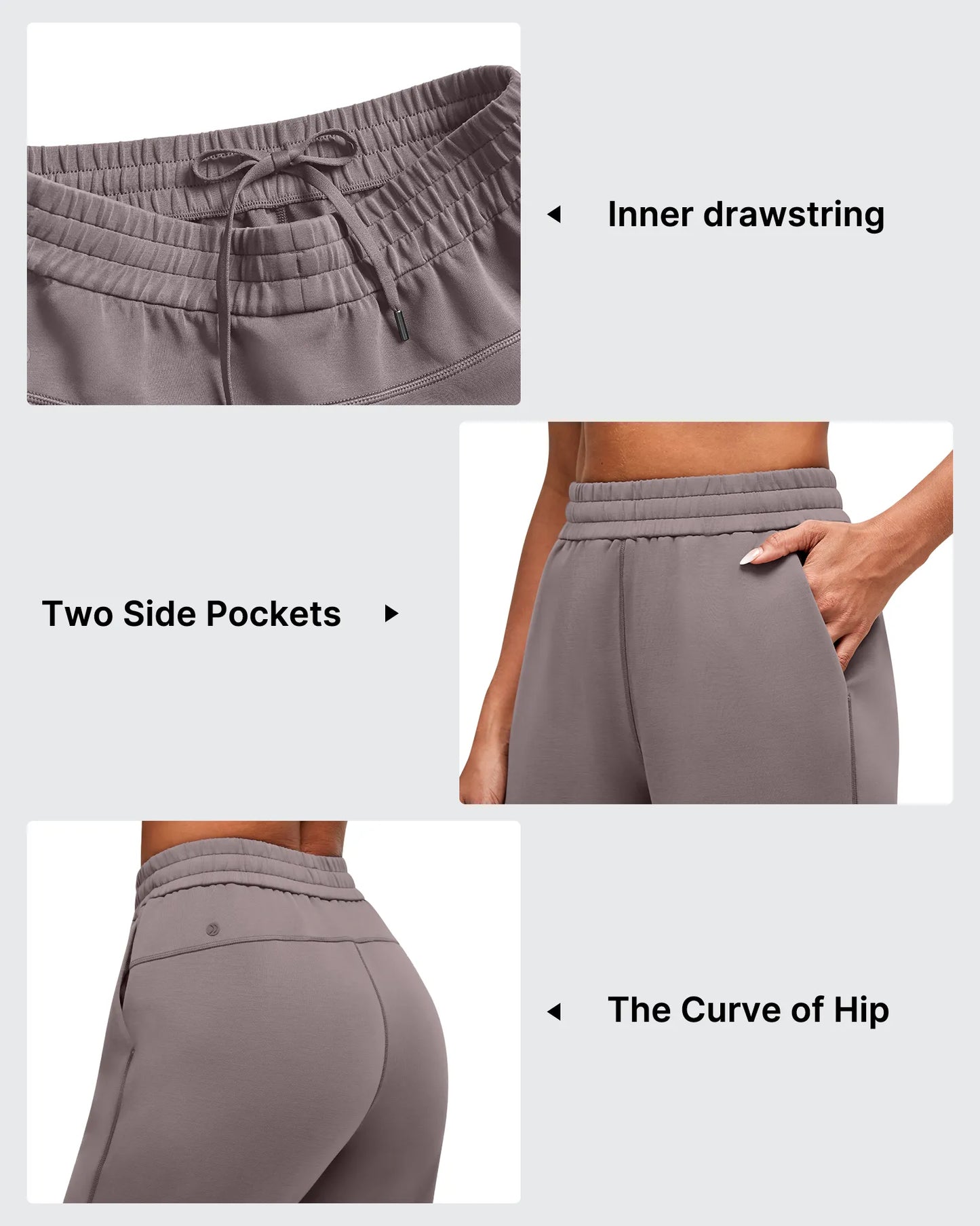 Pantalones deportivos Smoofit Modal con ajuste de cordón interno en el dobladillo