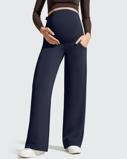 Smoofit Pantalones Premamá con Bolsillos y Cintura Elástica de Modal