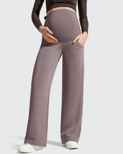 Smoofit Pantalones Premamá con Bolsillos y Cintura Elástica de Modal