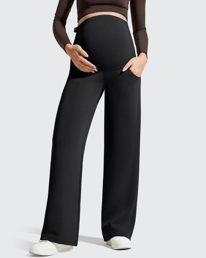 Smoofit Pantalones Premamá con Bolsillos y Cintura Elástica de Modal