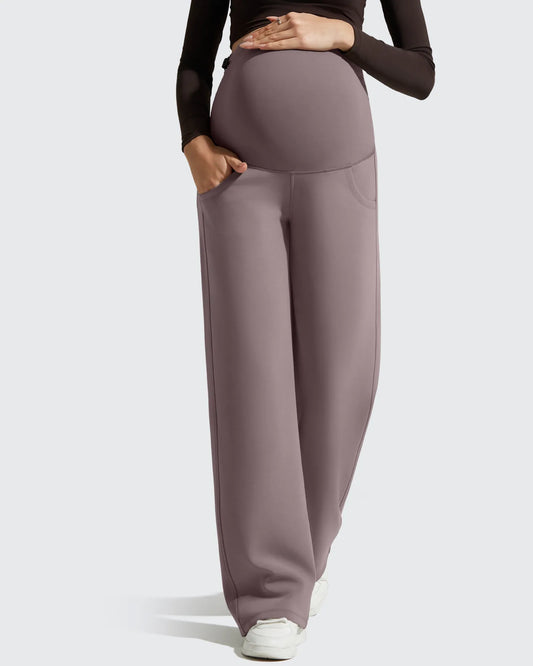 Smoofit Pantalones Premamá con Bolsillos y Cintura Elástica de Modal