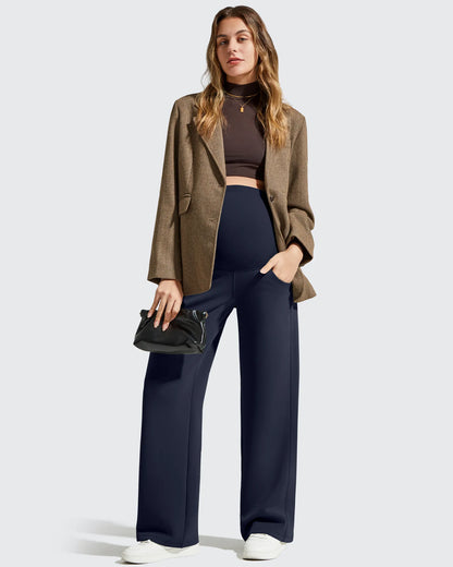 Smoofit Pantalones Premamá con Bolsillos y Cintura Elástica de Modal