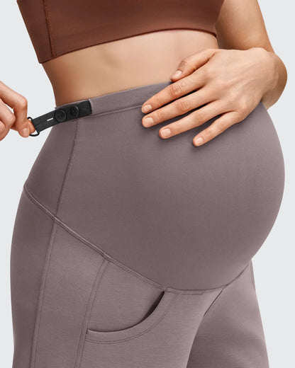 Smoofit Pantalones Premamá con Bolsillos y Cintura Elástica de Modal