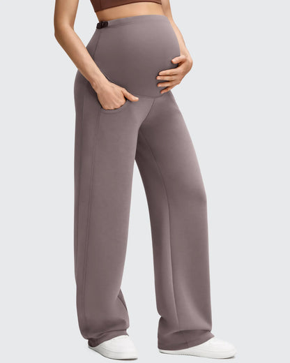 Smoofit Pantalones Premamá con Bolsillos y Cintura Elástica de Modal