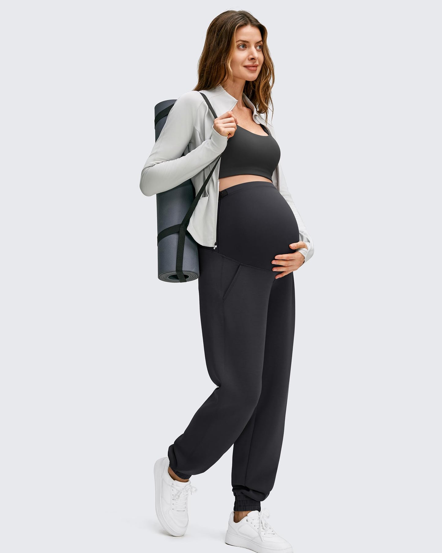 Pantalones deportivos tipo jogger Smoofit con bolsillos sobre el vientre