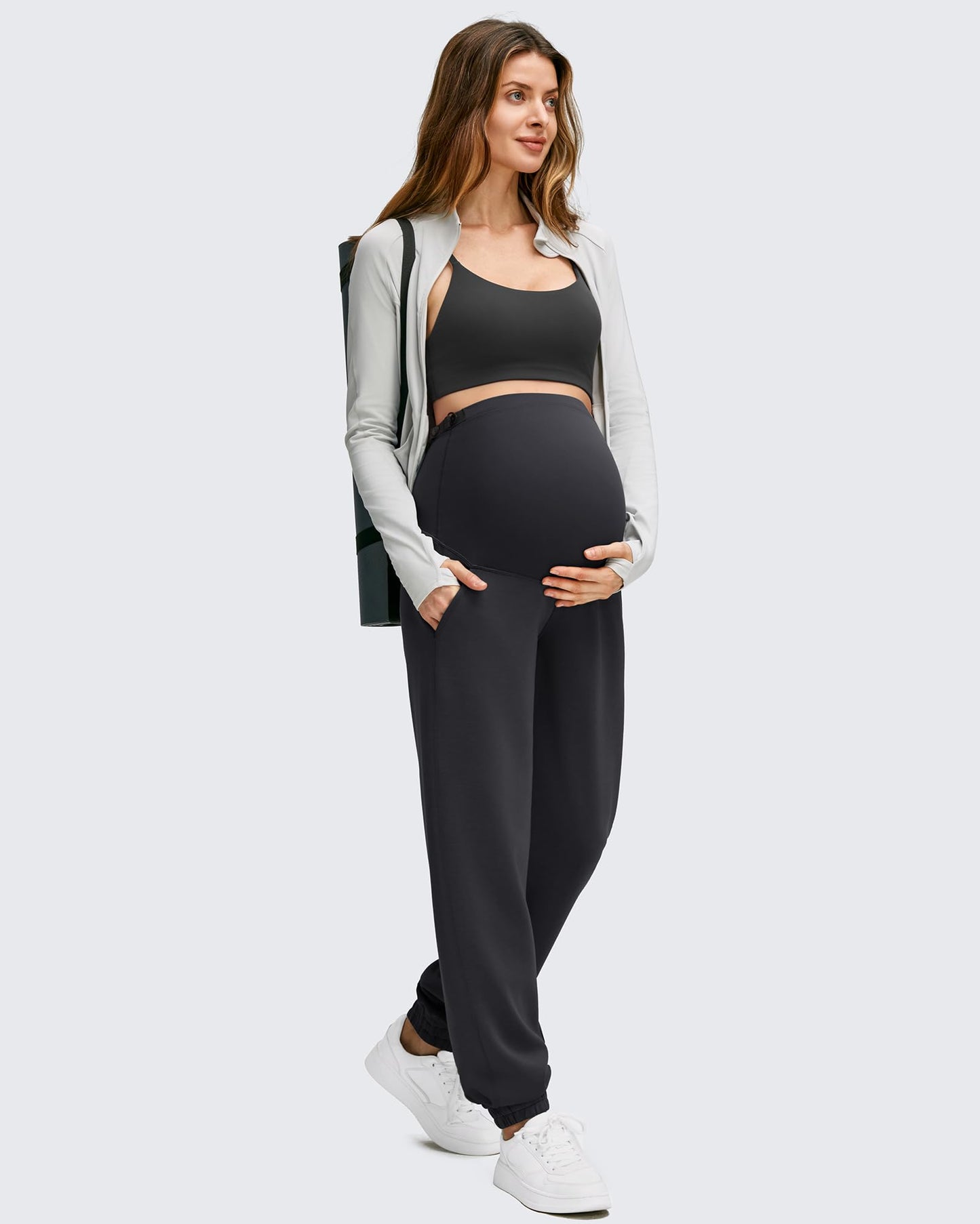 Pantalones deportivos tipo jogger Smoofit con bolsillos sobre el vientre