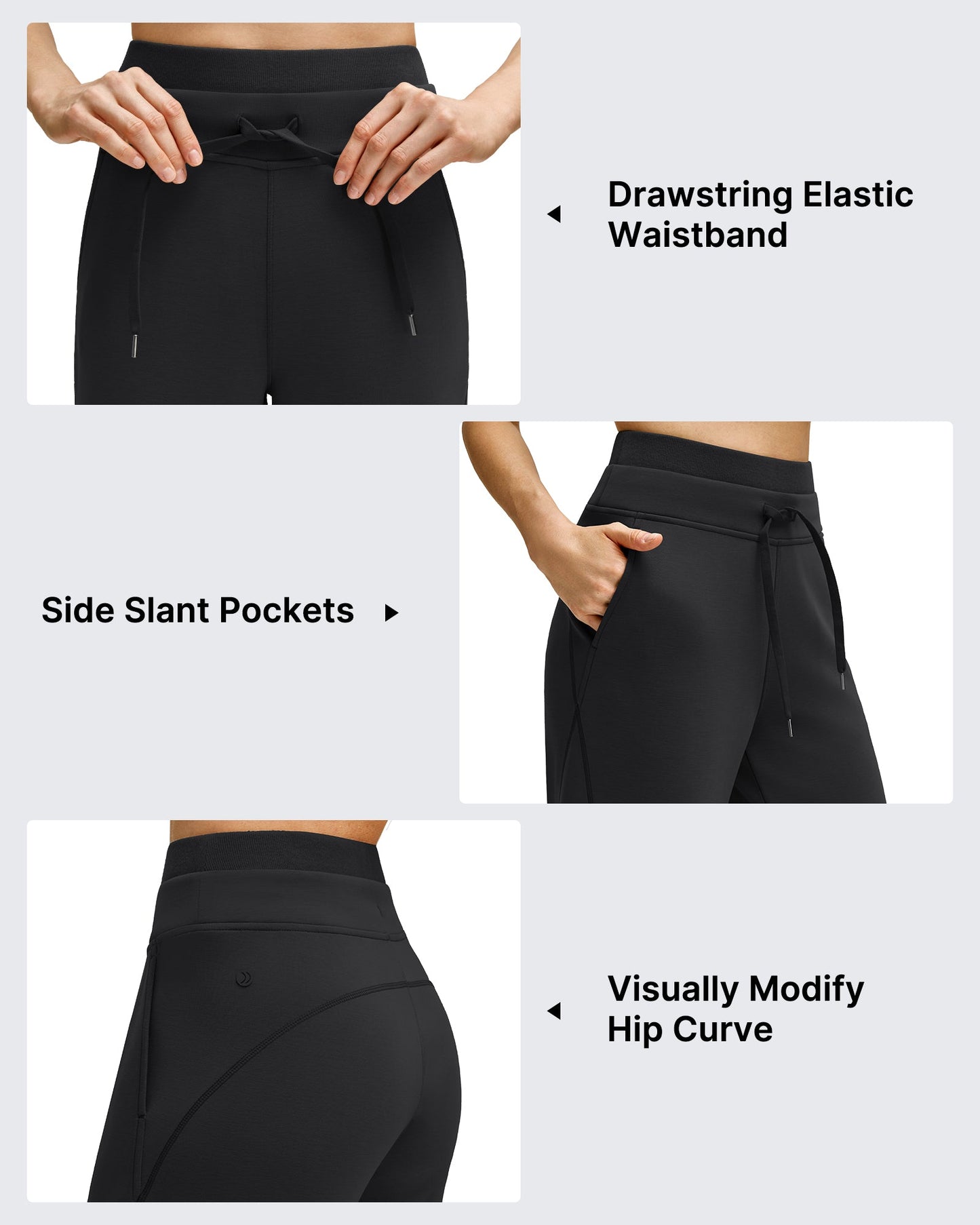 Pantalones Smoofit de Pernera Ancha con Cordón y Doble Capa en la Cintura
