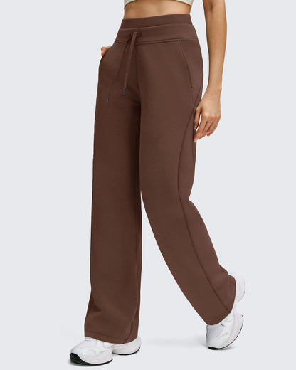 Pantalones Smoofit de Pernera Ancha con Cordón y Doble Capa en la Cintura