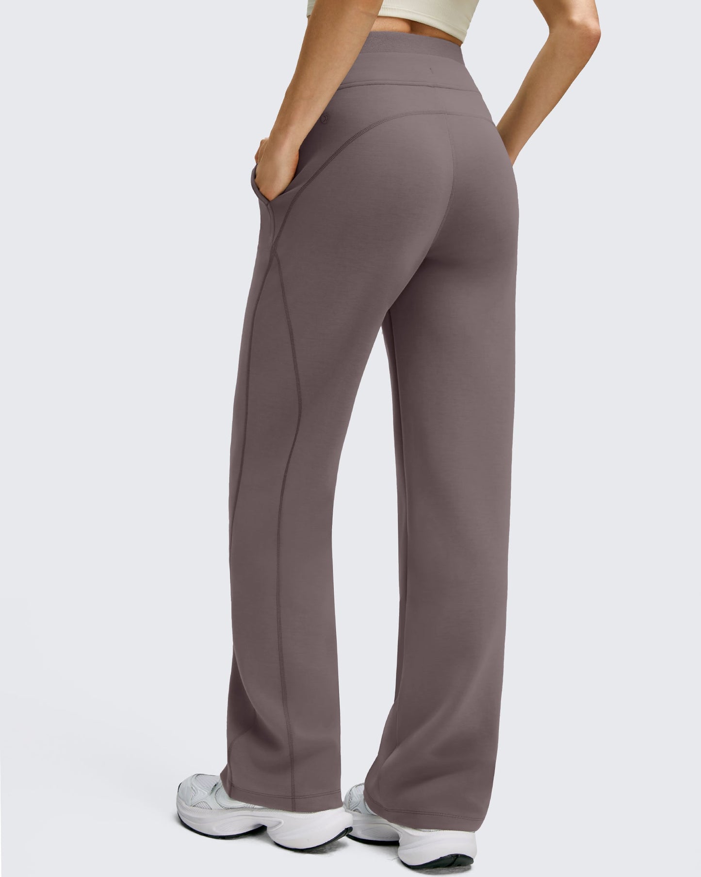 Pantalones Smoofit de Pernera Ancha con Cordón y Doble Capa en la Cintura