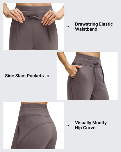 Pantalones Smoofit de Pernera Ancha con Cordón y Doble Capa en la Cintura